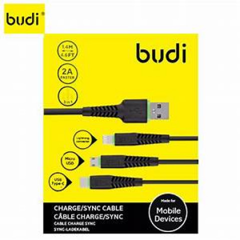 Budi 3in 1 Data Cable