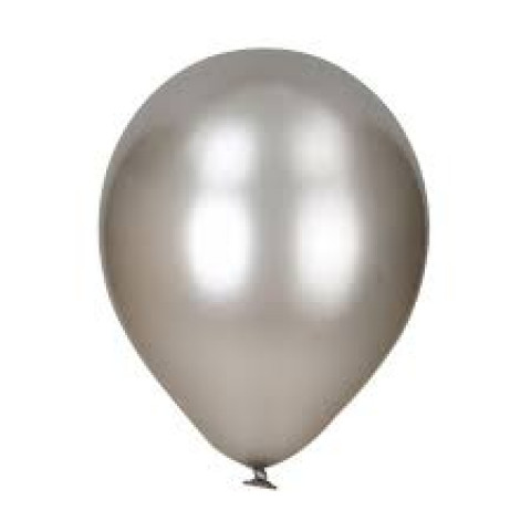 Tiger Fancy Balloon (Metallic Silver) 50pc