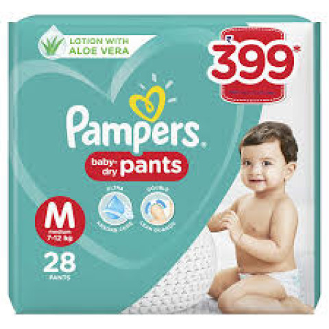 Pampers Baby Dry Pants Medium (28 pants) 7-12kg