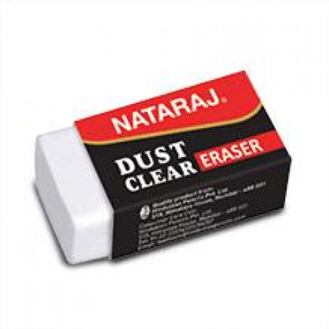 Nataraj Dust Clear Eraser (33MM X 17 MM X 10 MM) 1 PC