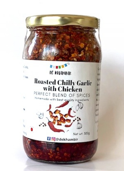 DE KHAMBIR Roasted Chilly Garlic with Chicken, 150g