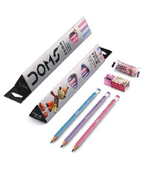 DOMS Zoom Ultimate Dark Triangle Pencils  (Pack of 10 Pencils)