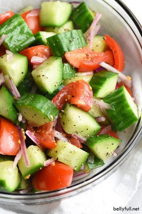 Tomato onion Cucumber salad-Biryani Queen