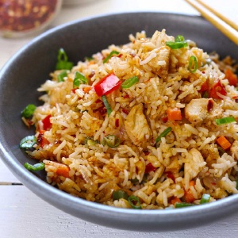 Mixed Fried Rice(egg, chicken,veg)- Biryani Queen