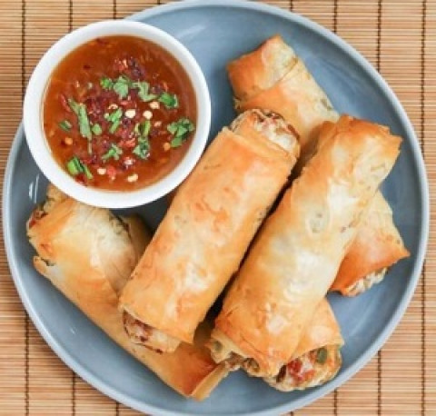 Veg Spring Roll-Biryani Queen