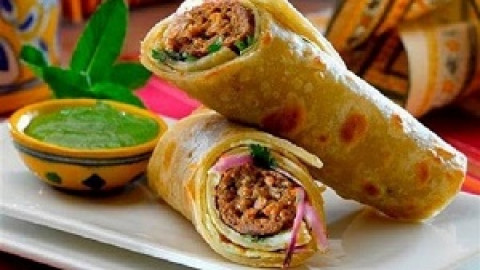 Mutton Shami kabab Roll- Dawat-E-Muglai