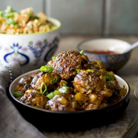 Veg Manchurian -Naas Cafe