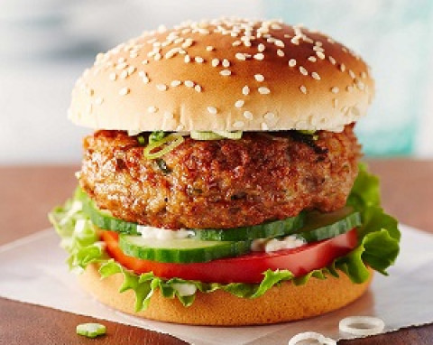 Chicken Burger (add ons: Extra Cheese-Rs40)-Naas Cafe