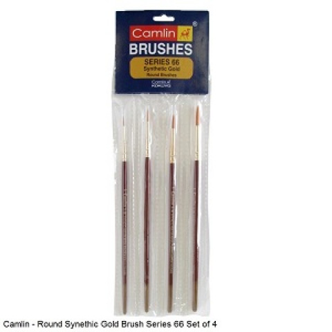 Camlin Round Brushes 4 pcs (Brush no. 0,2,4,6)