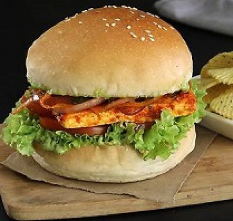 Coffee House BBQ Paneer Burger-Coffee house