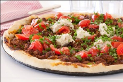 Minched Lamb Pizza -Rabsal cafe