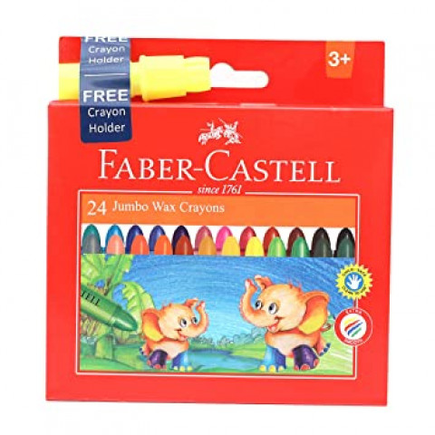 Faber Castell 24  Washmalkreiden Jumbo Wax Crayons