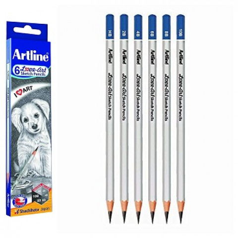 Artline 6 Sketch Pencils  