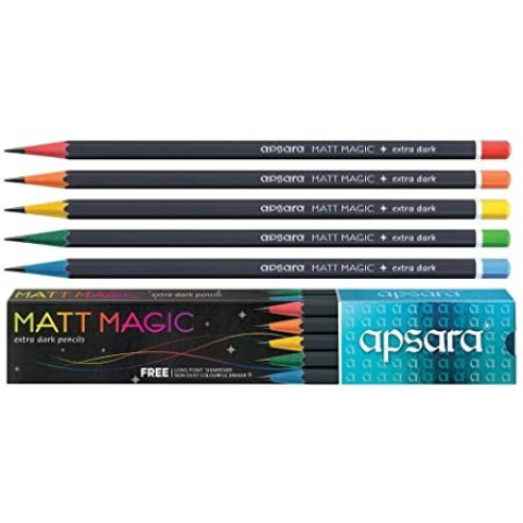 Apsara Matt Magic 2.0 Extra Dark Pencil 1pc