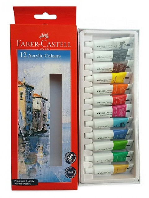 Faber Castell  12 Acrylic Colours