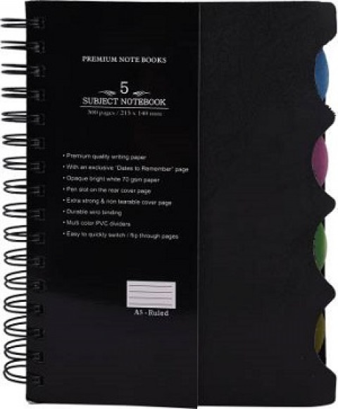 Oddy 5 Subjet Notebook 17.6 x 2.5cm