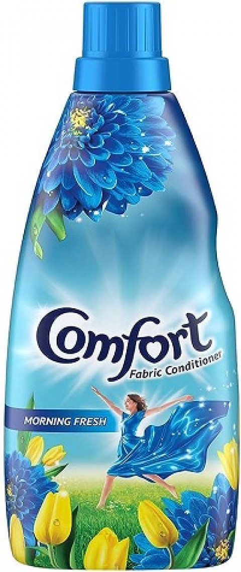 Comfort Morning Fresh Fabric Conditioner 860 mL | After Wash Liquid Fabric Softener | Softness, Shine & Long Lasting Freshness