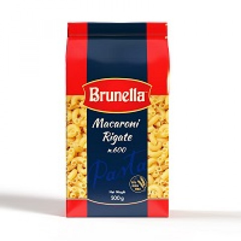 Brunella Macaroni Rigate Pasta, 500g,