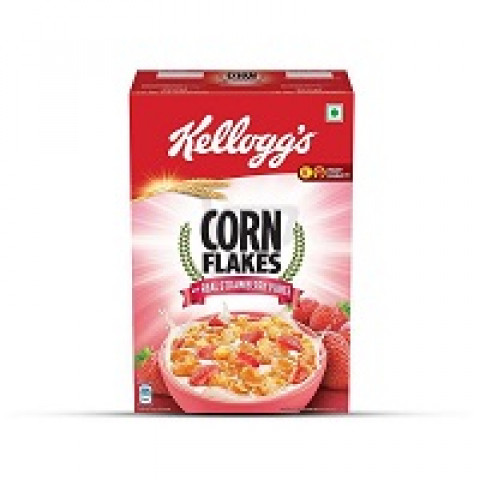 Kellogg's Corn Flakes With Real Strawberry Puree 300G