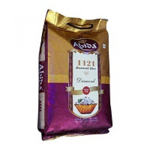 Abida Diamond 1121 Basmati Rice, High in Protein 5kg 