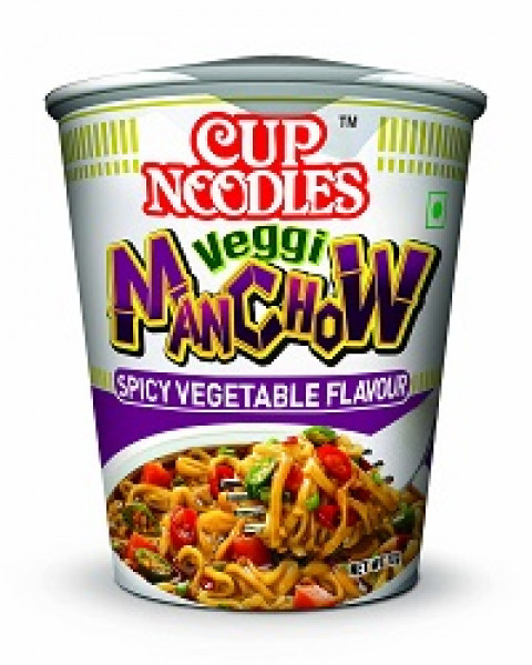 Nissin Cup Noodles Vegetarian Veggie Manchow, 70 grams