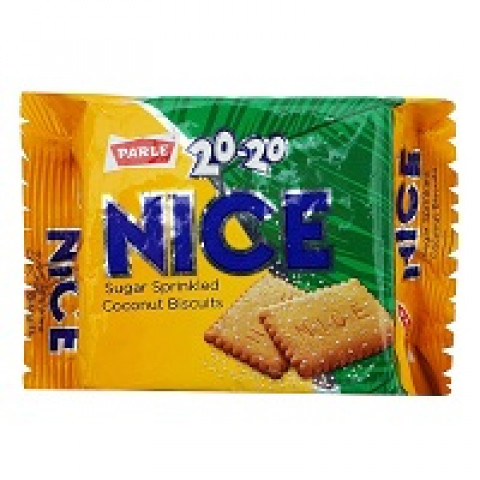 Parle 20-20 Nice Sugar Sprinkled Biscuits, 68.75g