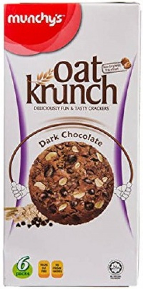 Munchy's Dark Chocolate with Hazelnut Oat Krunch Crackers,260g