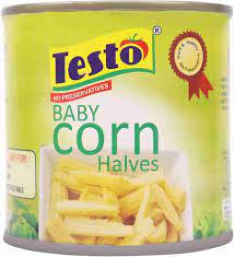 Testo Baby Corn Halves 800 Grams