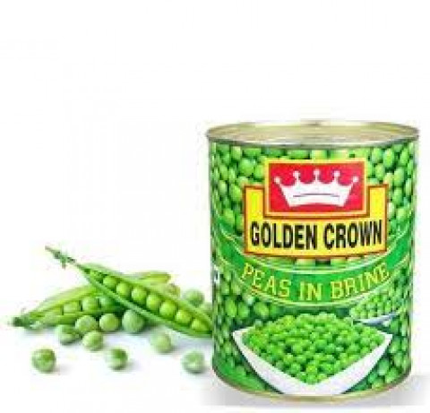 Golden Crown Peas In Brine Can (green Matar) - 800g