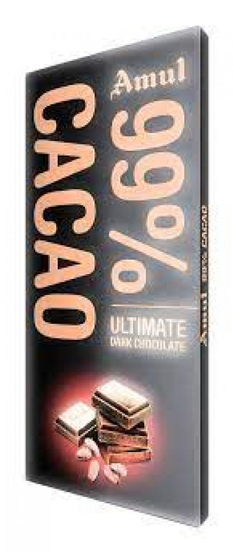 Amul 99% cacao Chocolate 125g