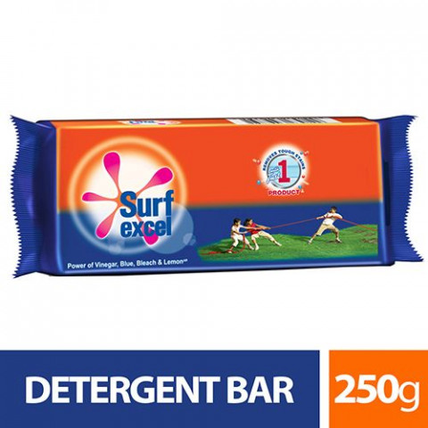 Surf Excel Detergent Bar, 250 g