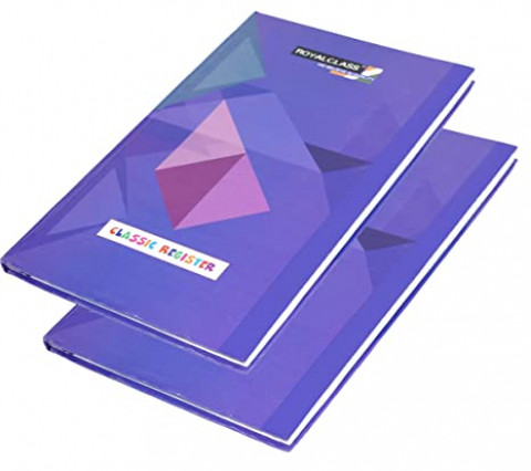  Register Writing Notebook, 400 Pages Single Line for Students 