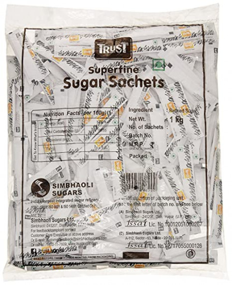 Trust Superfine  White Sugar Sachets, 1kg