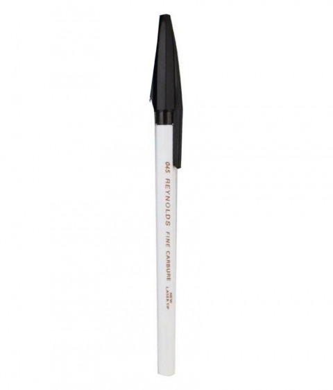 Reynolds 045 Fine Carbure Black Ball Pen