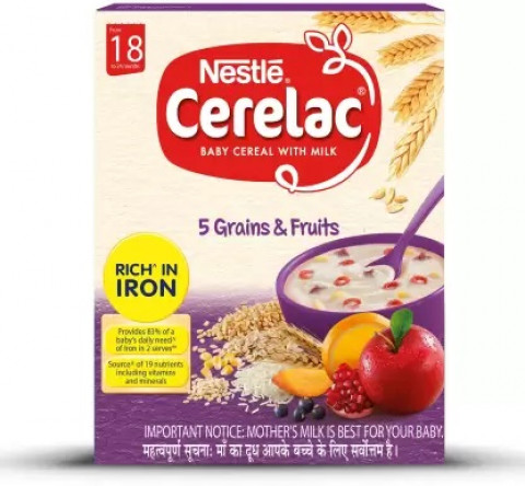 Cerelac 18-24 months 5 Grains+Fruit 300 gm