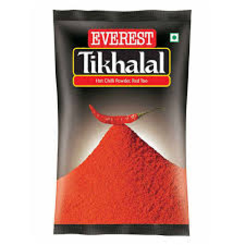 Everest Tikhalal Hot & Red Chilli Powder, 100g Pouch