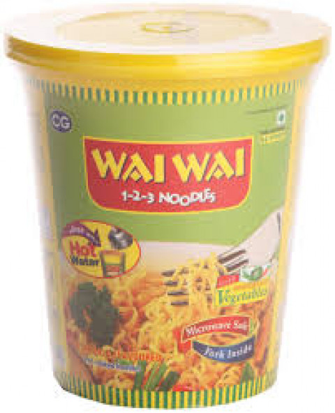 Wai Wai Instant Veg Cup Noodles, 70g 