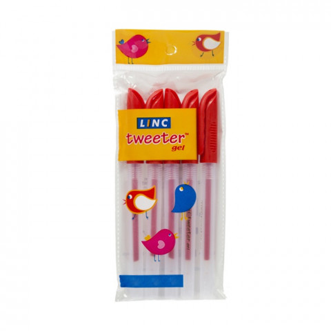 Linc Tweeter Gel Pen (Red) 1 pc